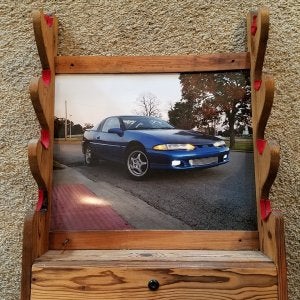 My Gun Rack with my car in the backdrop